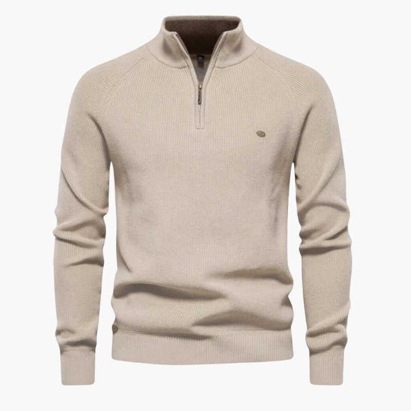 Weicher und modischer Half-Zip-Pullover für Herren - SchmiedeMode