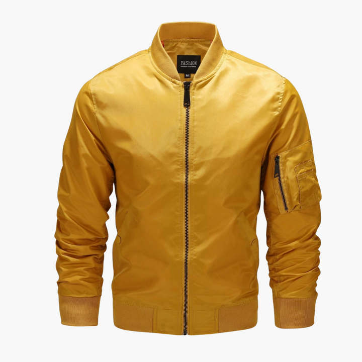 Herren Bomberjacke mit Reißverschluss und Ärmeltasche
