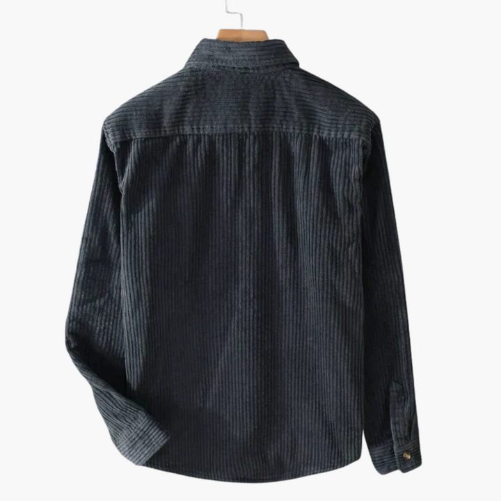 Herren Cordjacke mit Knopfleiste und Brusttaschen