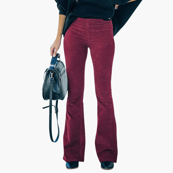Elegante Schlaghosen mit hoher Taille für Frauen - SchmiedeMode