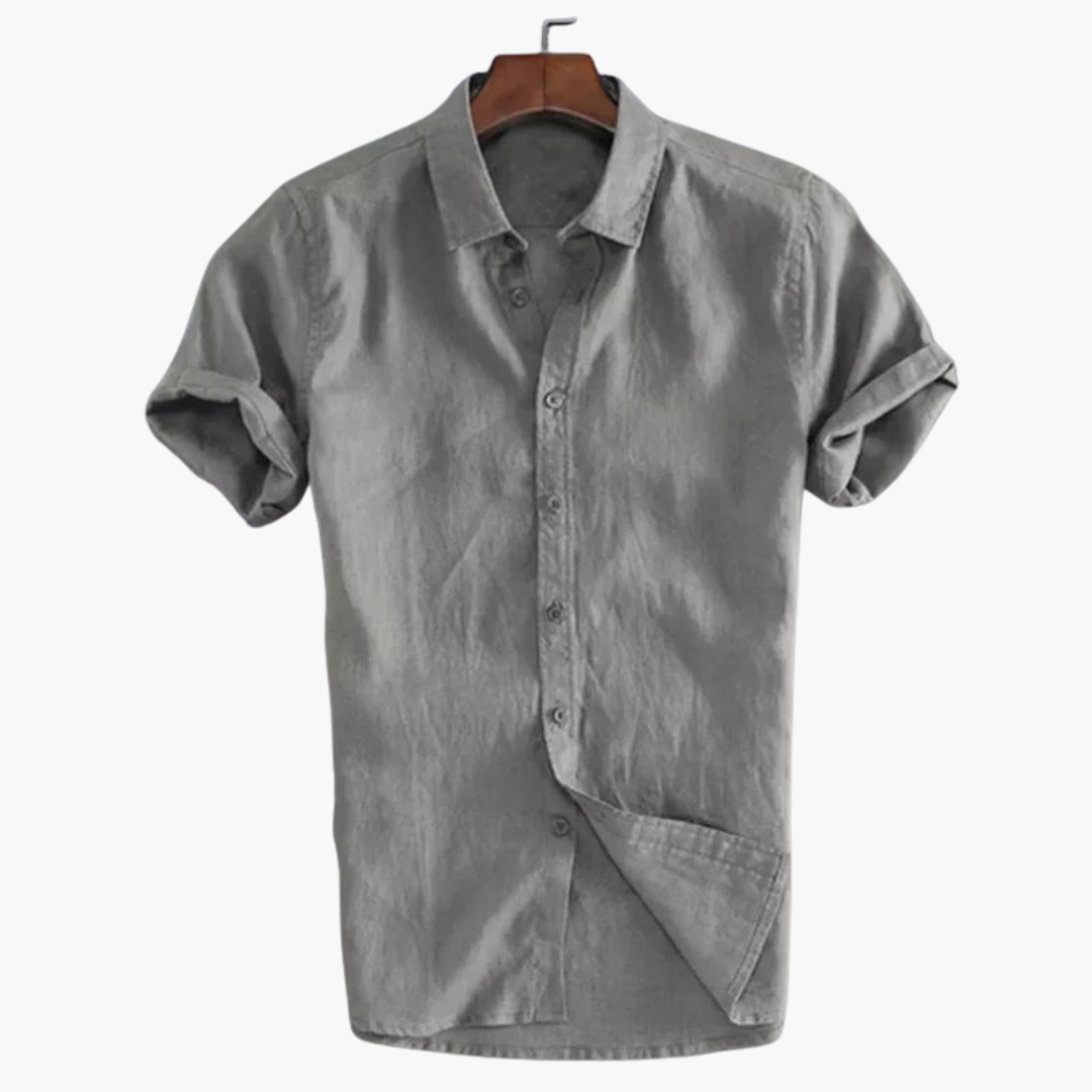 Casual White Shirt für Männer - Short-Sleeve & Stylish