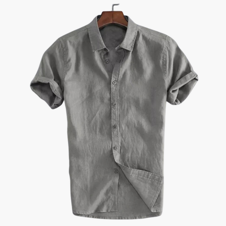 Casual White Shirt für Männer - Short-Sleeve & Stylish
