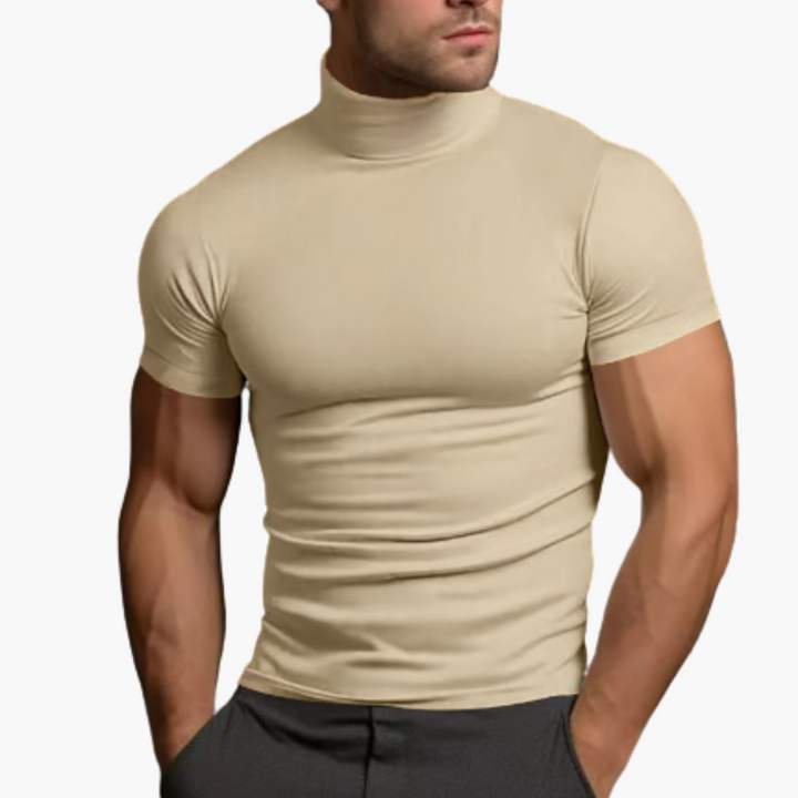 Rollkragen T-Shirt für Herren – Enganliegend & Stilvoll