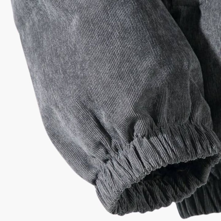 Herren Pufferjacke mit Kapuze und Reißverschlussverschluss