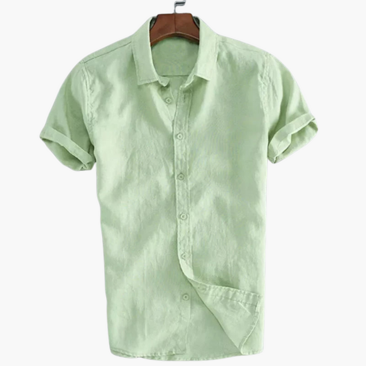 Casual White Shirt für Männer - Short-Sleeve & Stylish