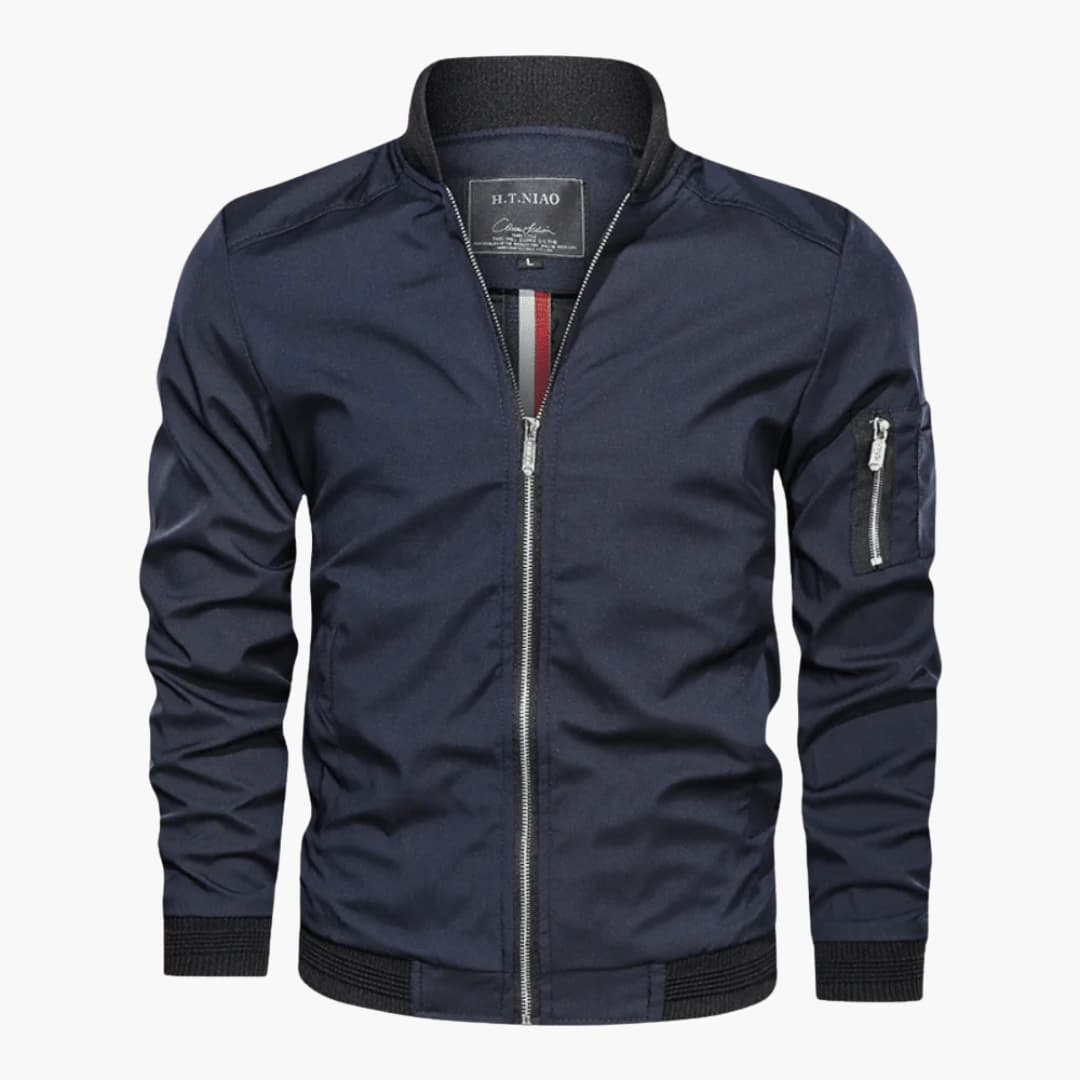 Herren jacke mit Frontreißverschluss und Ärmeltasche