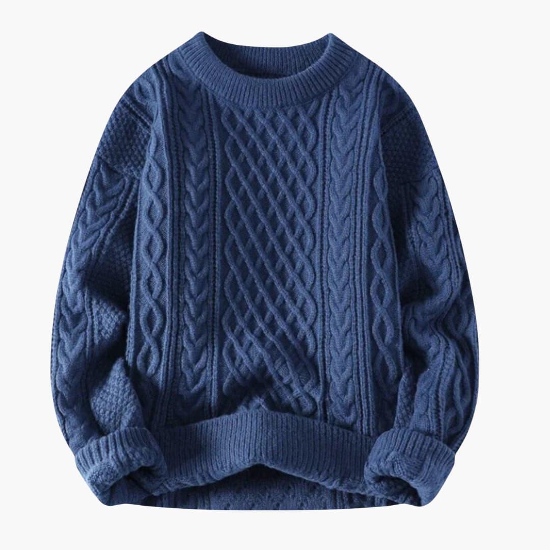 Lässiger und warmer Strickpullover für Männer - SchmiedeMode