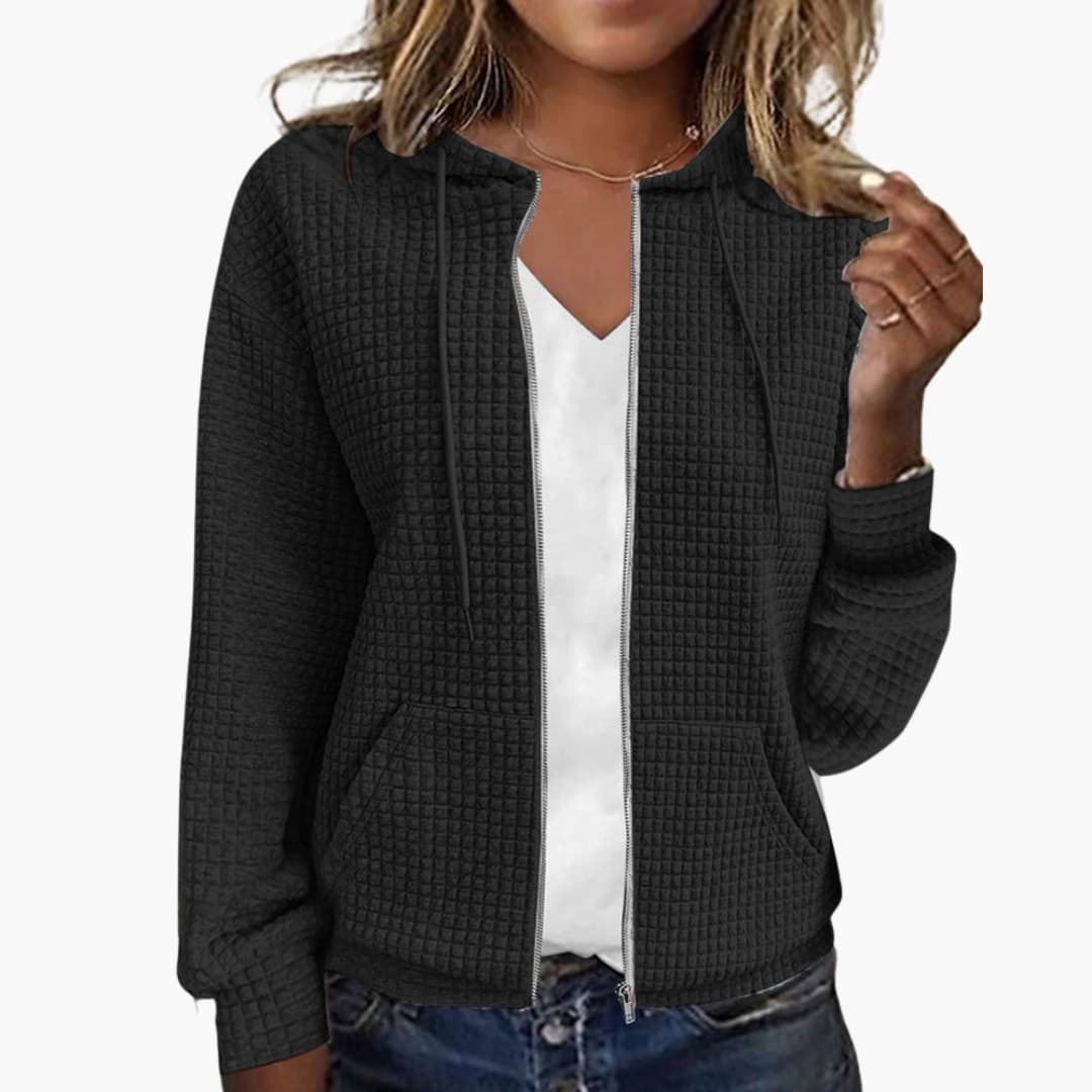 Kapuzen Sweatshirt mit Reißverschluss für Damen