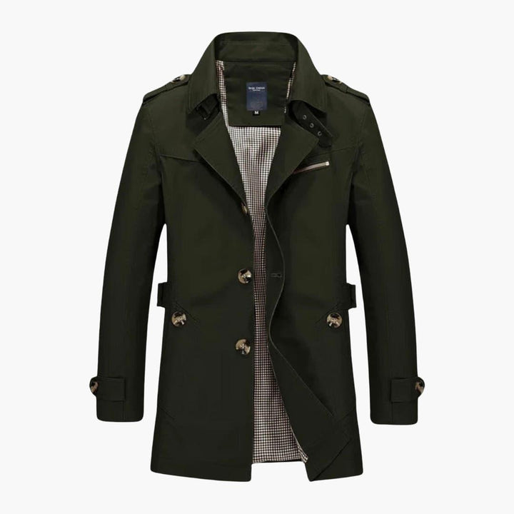 Eleganter Mantel aus Wollmischung für Männer - SchmiedeMode
