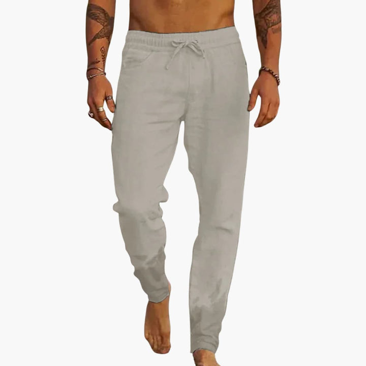 Herren Sommerhose mit Tunnelzug und seitlichen Taschen