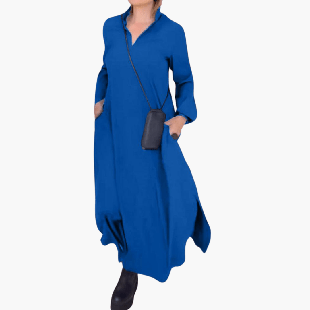 Elegantes, locker sitzendes, langes Kleid für Damen - SchmiedeMode