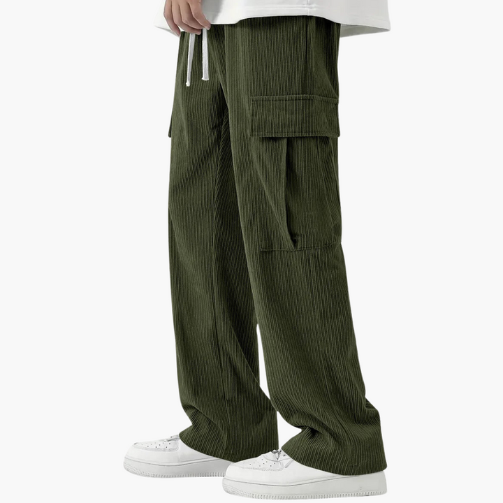 Herren Cordhose mit elastischem Bund und Seitentaschen