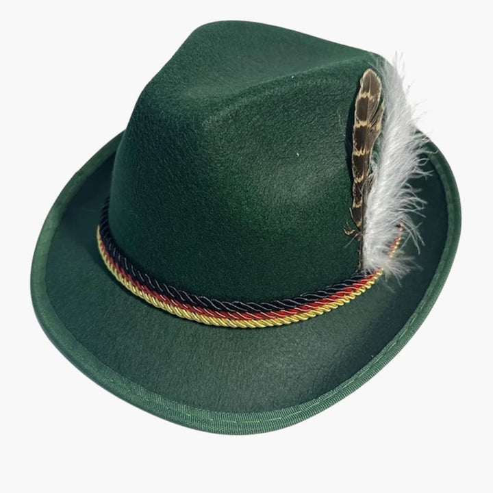 Bayerischer Hut mit Feder für Unisex – Oktoberfest 2025