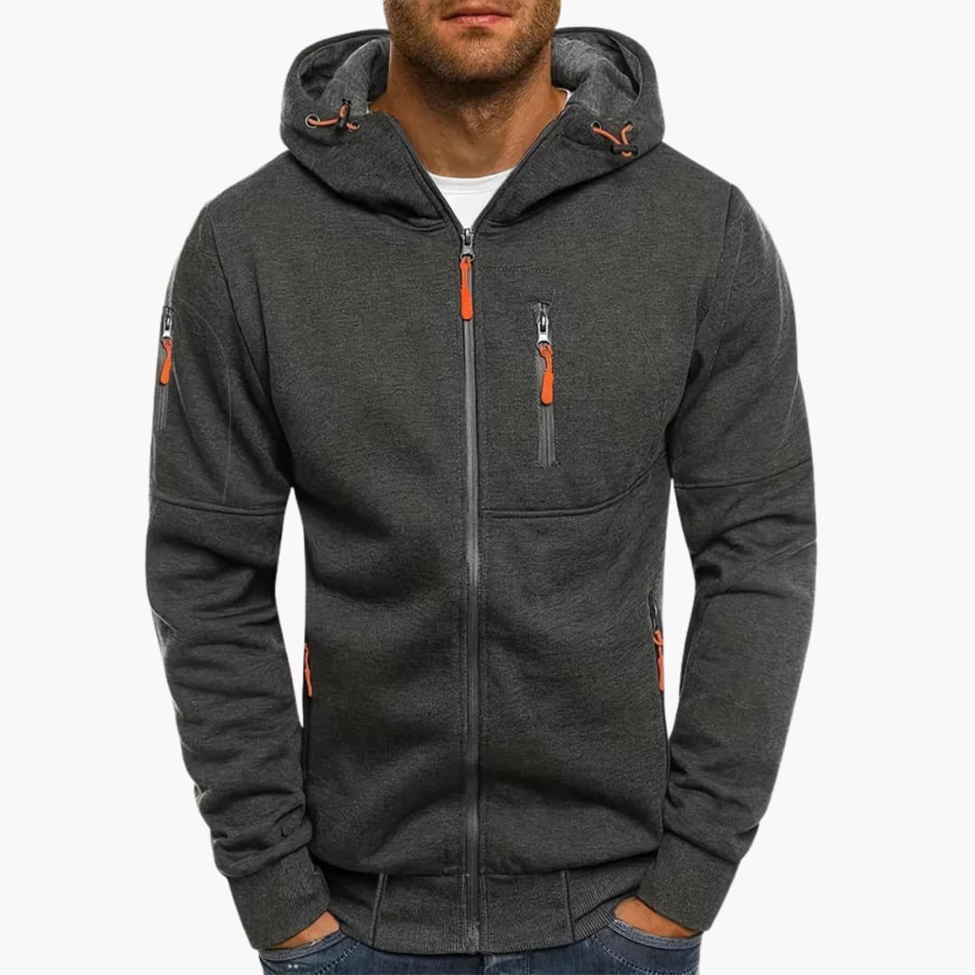Kapuzenjacke mit Reißverschluss für Herren