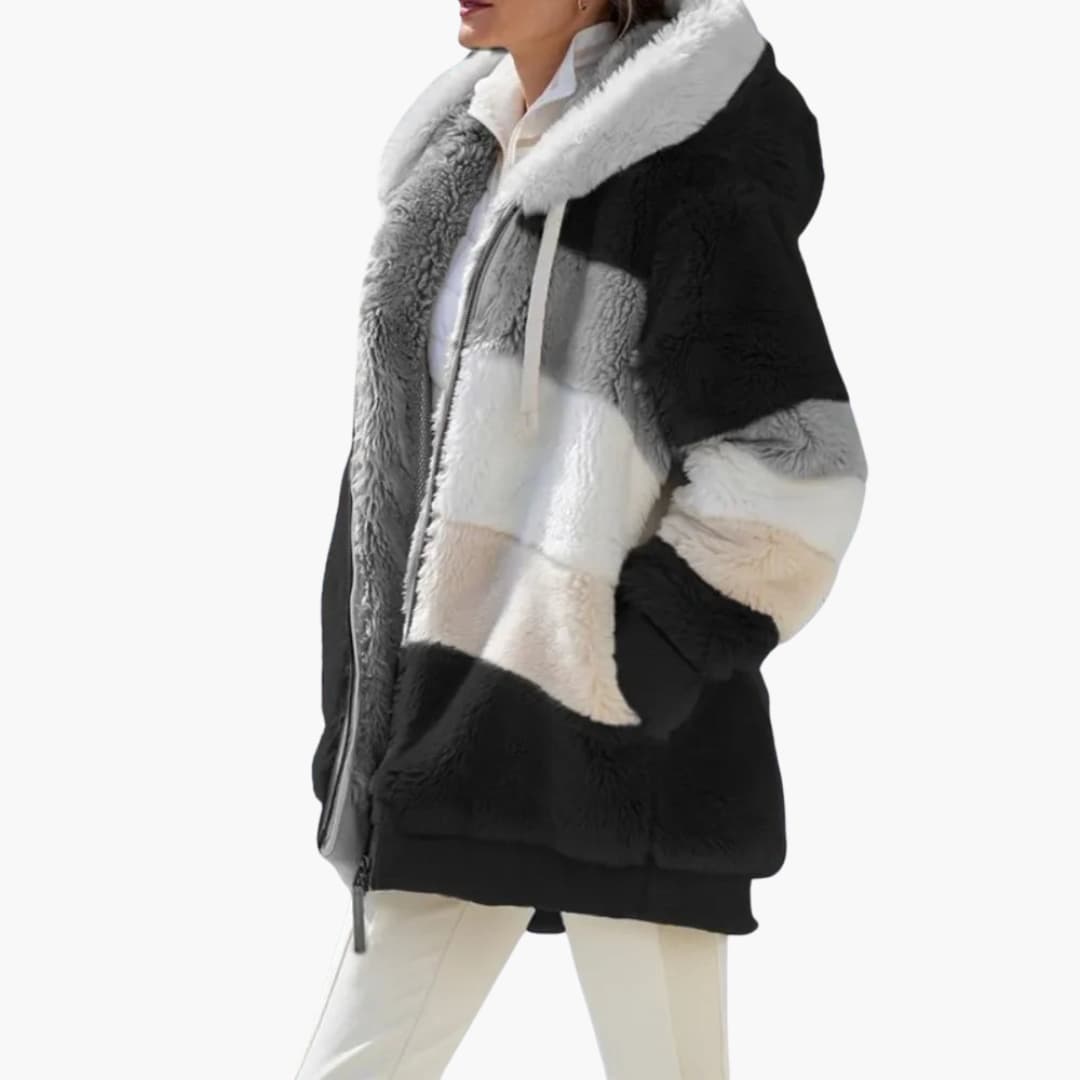 Damen jacke mit Kapuze und Reißverschluss