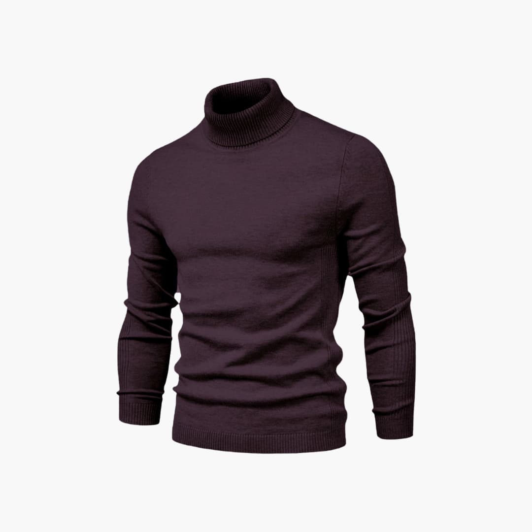 Herren pullover mit Rollkragen und langen Ärmeln