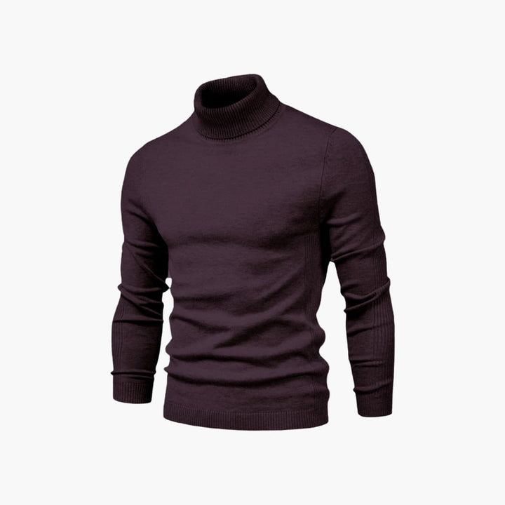 Herren pullover mit Rollkragen und langen Ärmeln