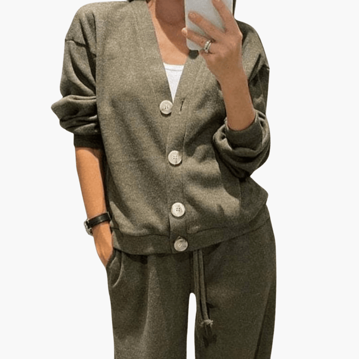 Luxuriöses Relaxed Fit Lounge-Set für Damen - SchmiedeMode