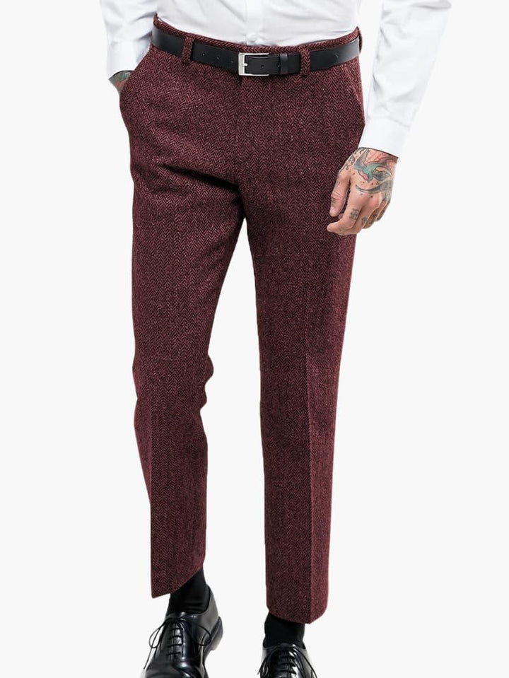 Stilvolle Vintage-Tweedhose für Herren - SchmiedeMode