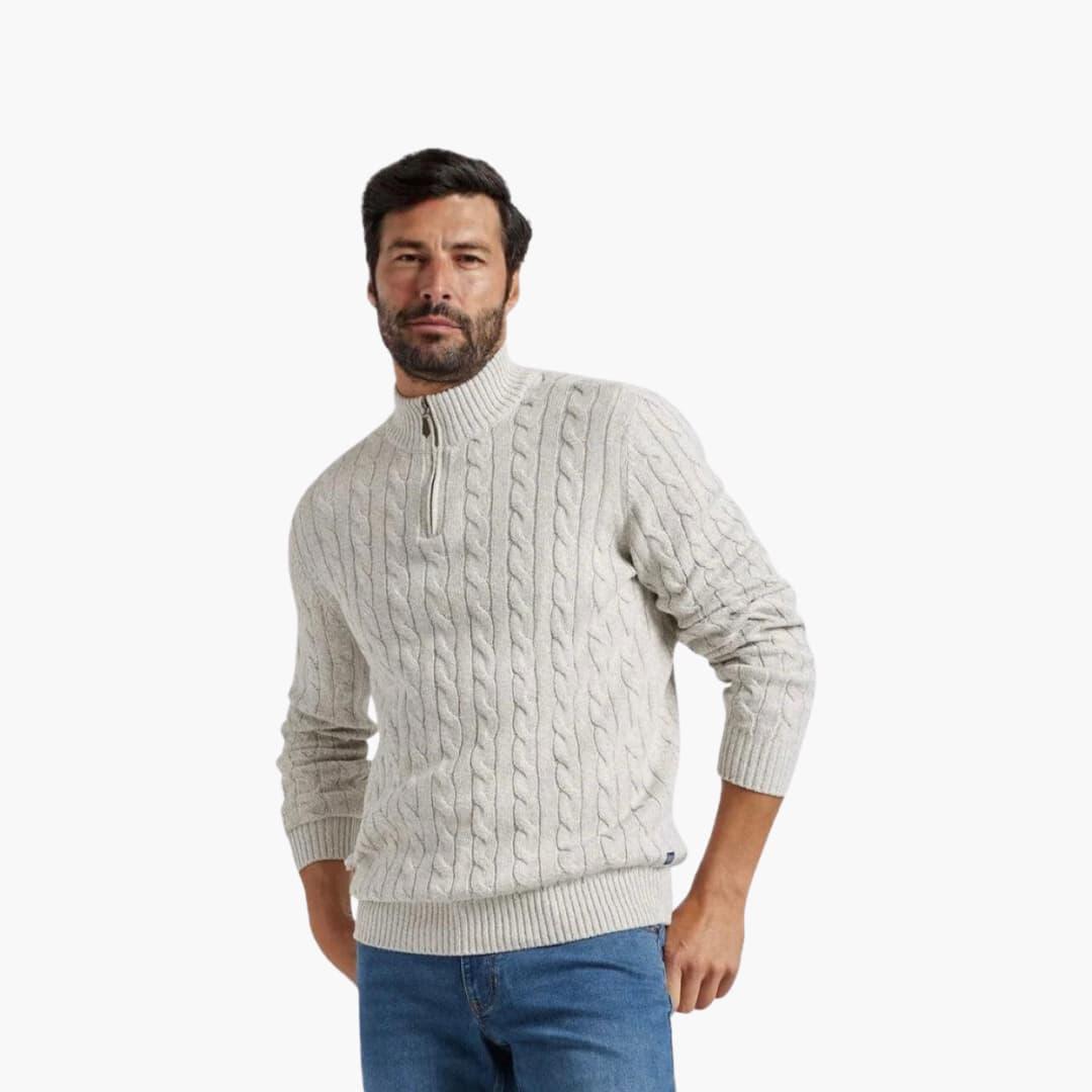 Gemütlicher und eleganter Strickpullover für Männer - SchmiedeMode