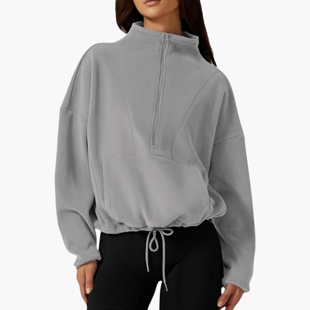 Warmes Polarfleece-Sweatshirt für Damen - SchmiedeMode