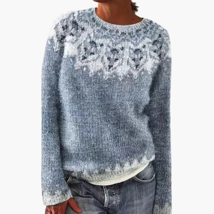 Warmer Pullover im nordischen Stil für Damen - SchmiedeMode