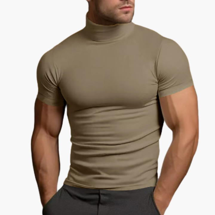 Rollkragen T-Shirt für Herren – Enganliegend & Stilvoll