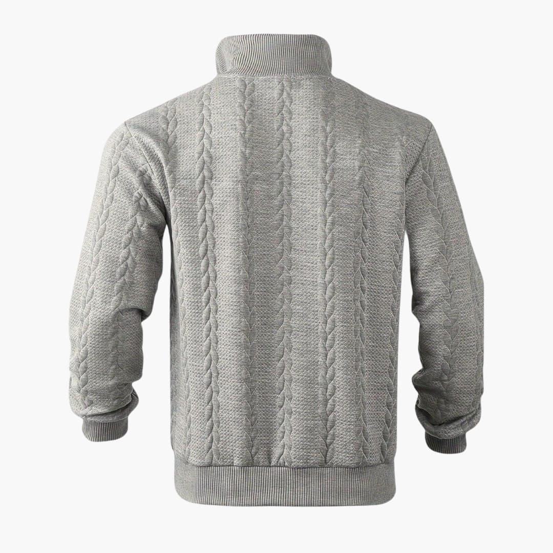 Warmer und stylischer Half-Zip Pullover für Männer - SchmiedeMode