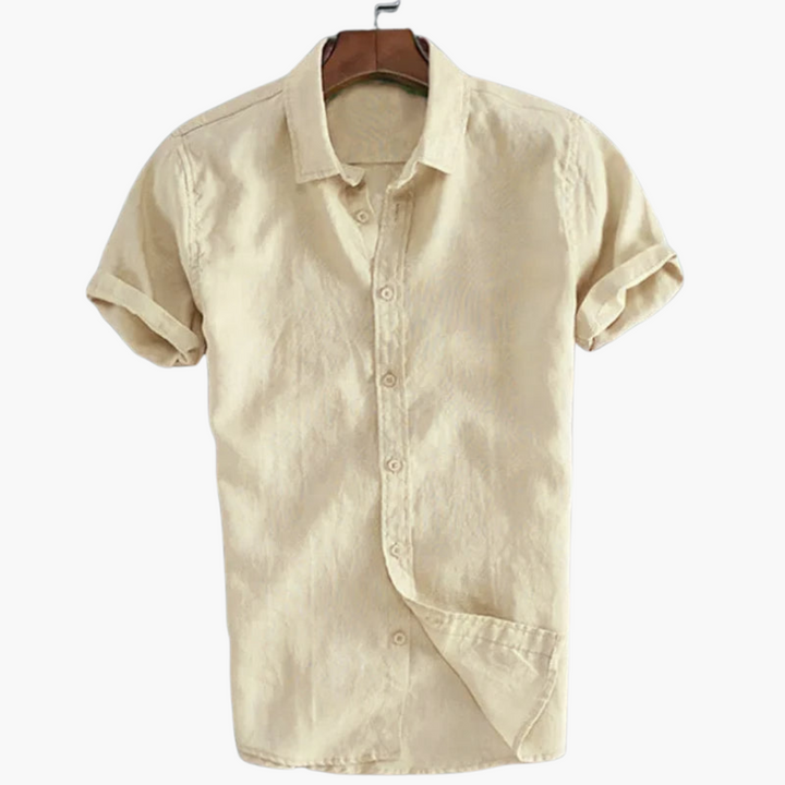 Casual White Shirt für Männer - Short-Sleeve & Stylish