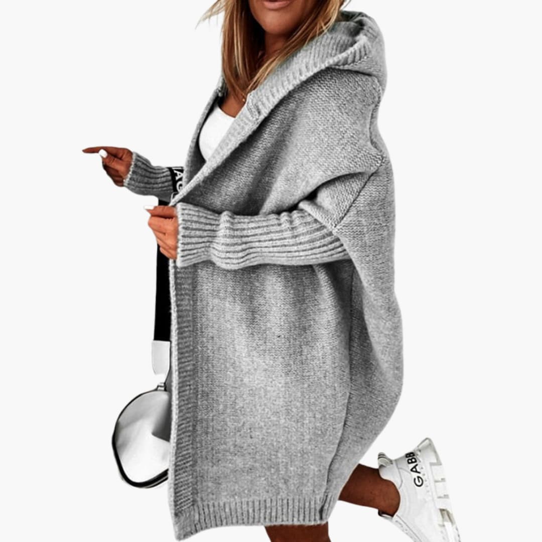 Strick Cardigan mit Kapuze für Damen