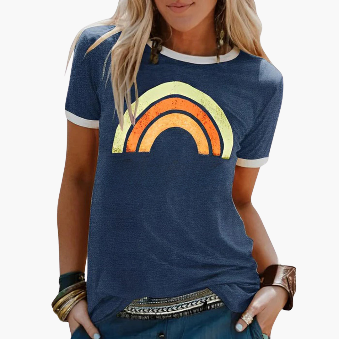 Good Vibes Grafik-T-Shirt - für Frauen im Casual-Stil