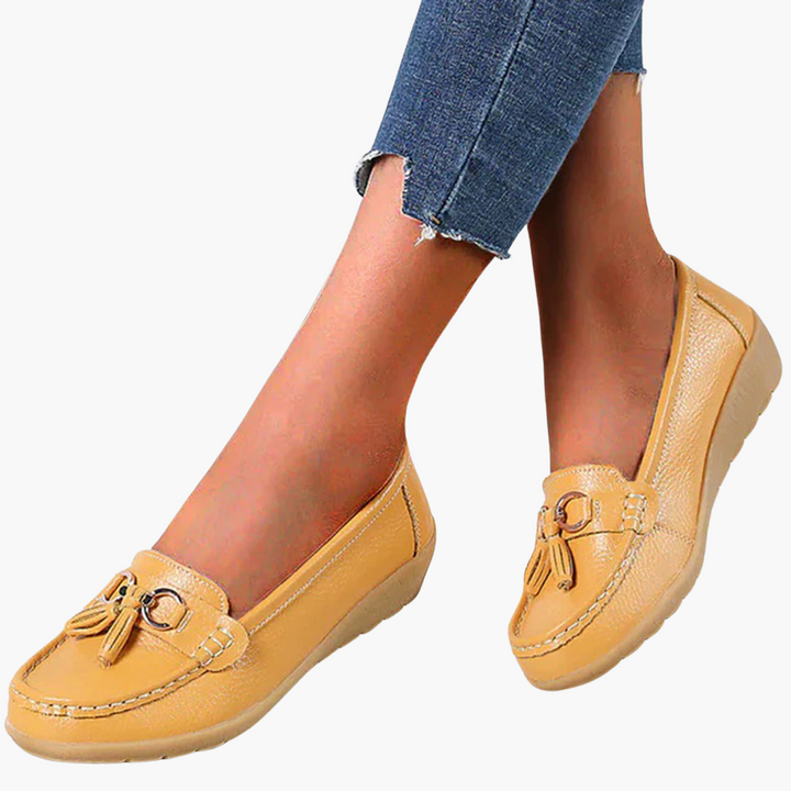 Loafer für Damen – Bequeme Mokassins mit Keilabsatz & Tasseln