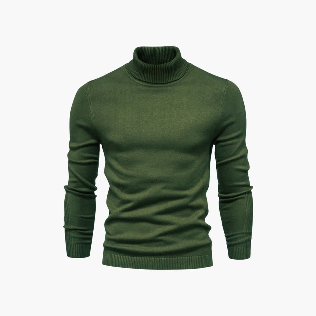 Herren pullover mit Rollkragen und langen Ärmeln
