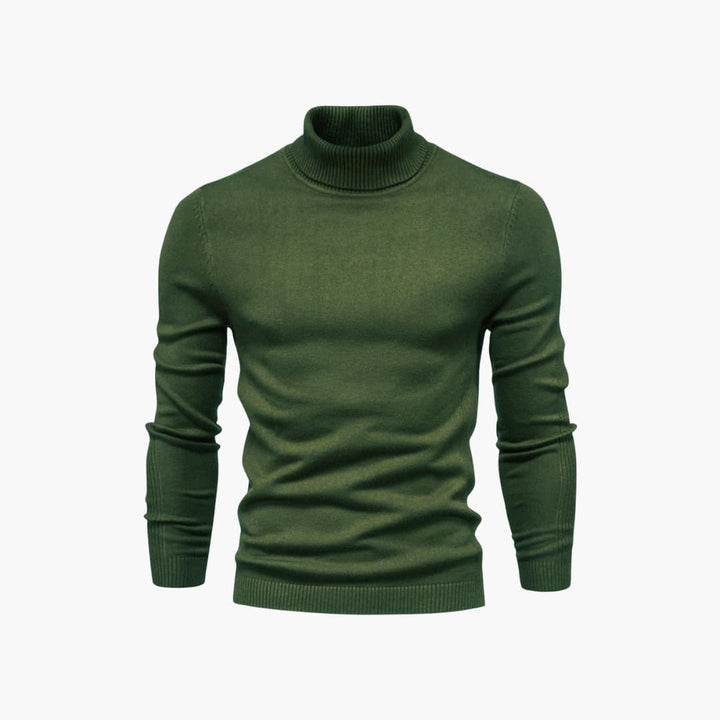 Herren pullover mit Rollkragen und langen Ärmeln