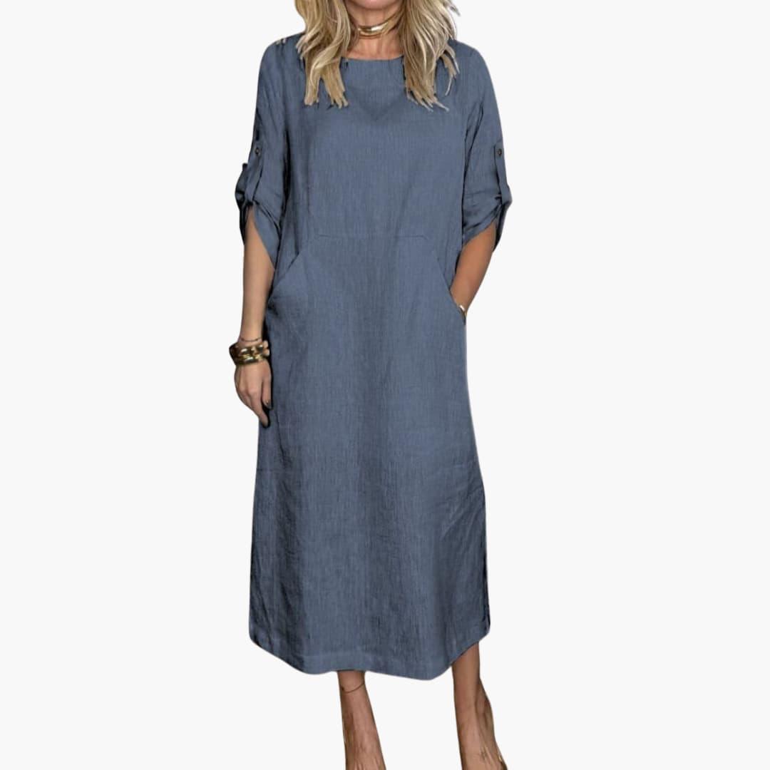 Bequemes Midi-Sommerkleid Damen - SchmiedeMode