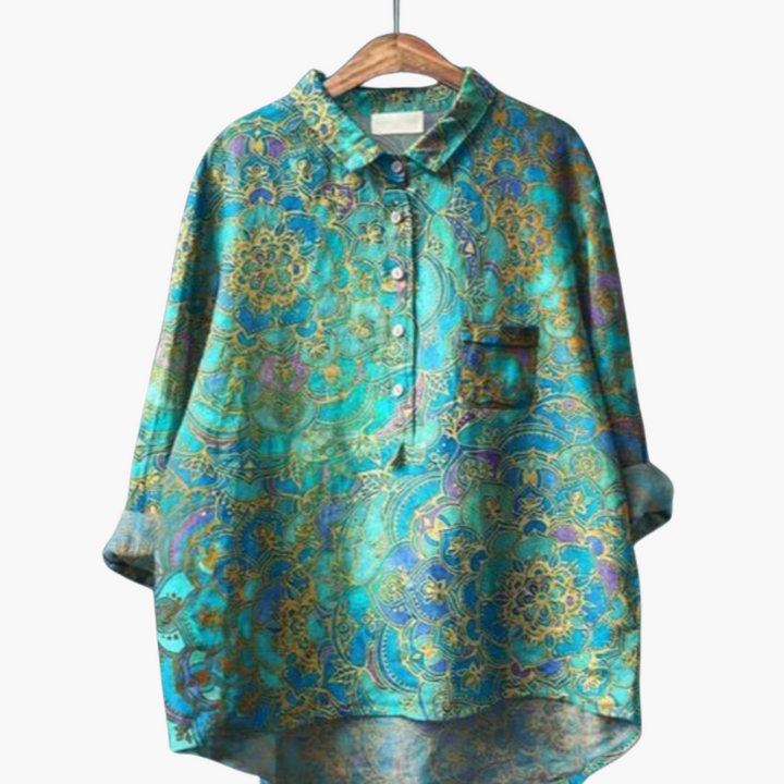 Elegante leichte Seidenbluse für Frauen - SchmiedeMode