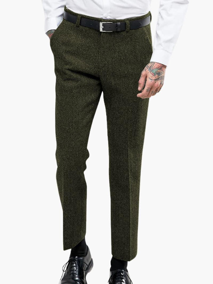 Stilvolle Vintage-Tweedhose für Herren - SchmiedeMode