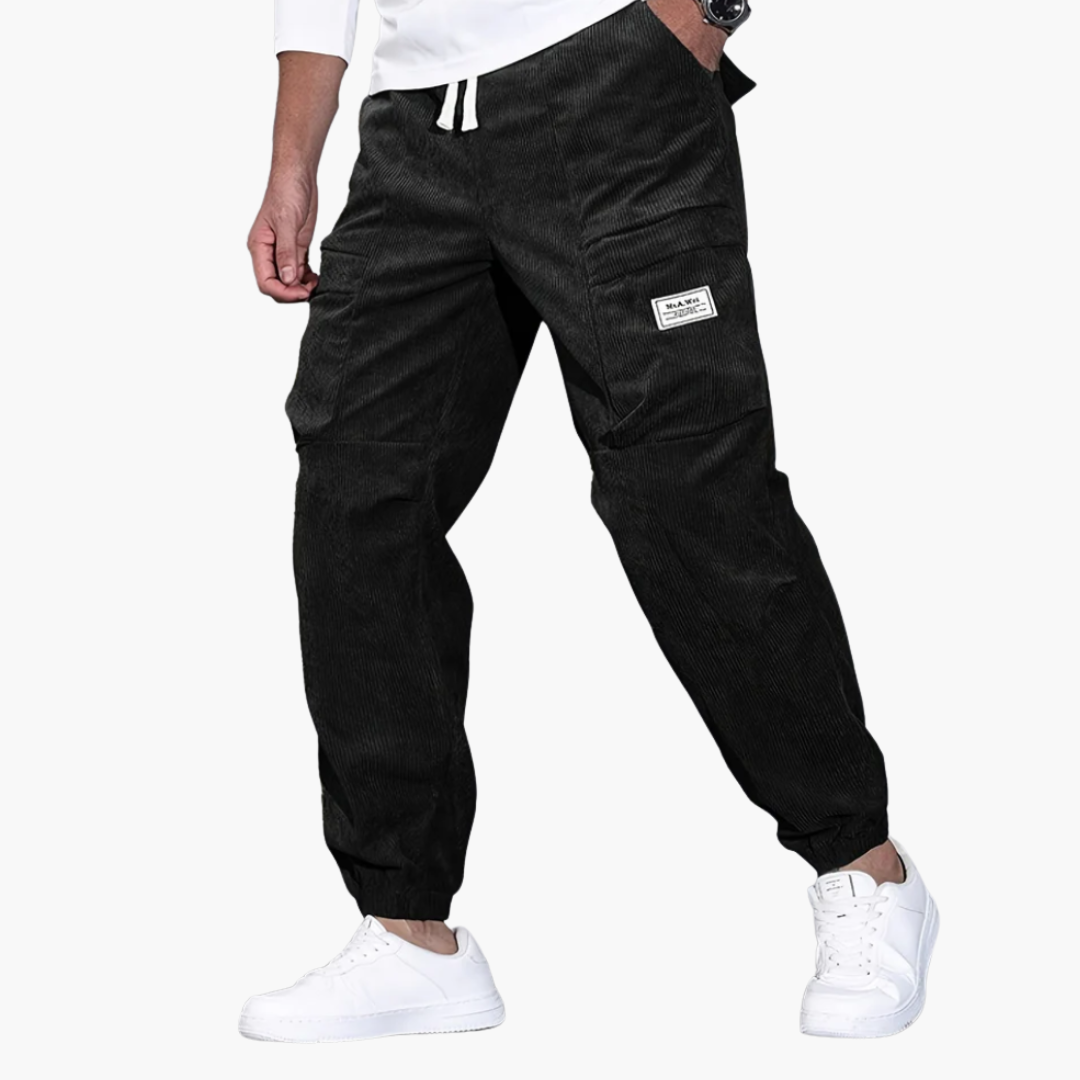 Herren Cordhose mit Bund und Seitentaschen