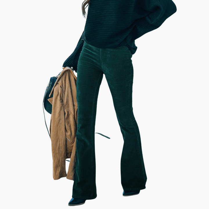 Elegante Schlaghosen mit hoher Taille für Frauen - SchmiedeMode