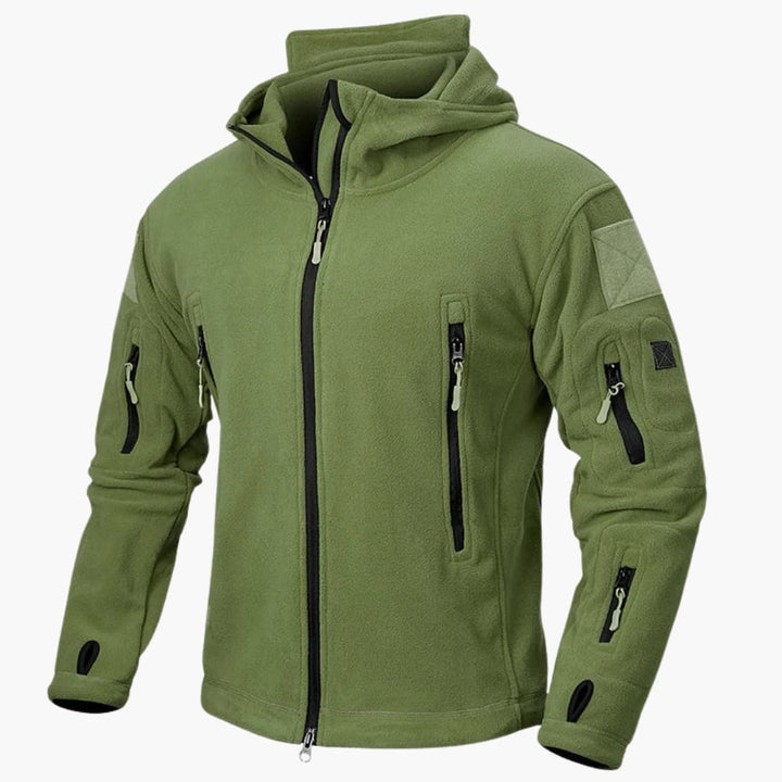 Herren-Kapuzenjacke mit Reißverschluss und mehreren Taschen