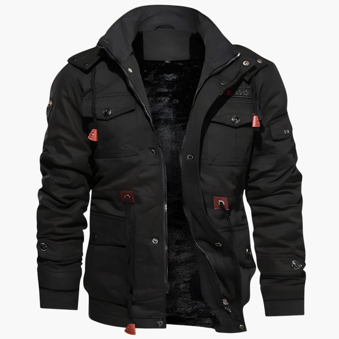 Multi-Pocket Militärjacke für Herren