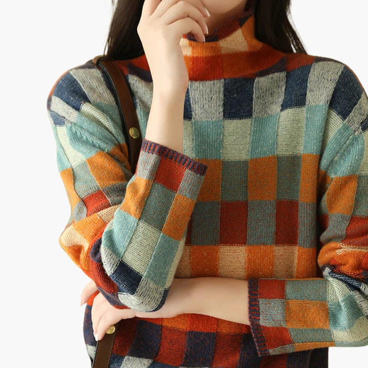 Strick Rollkragenpullover für Damen