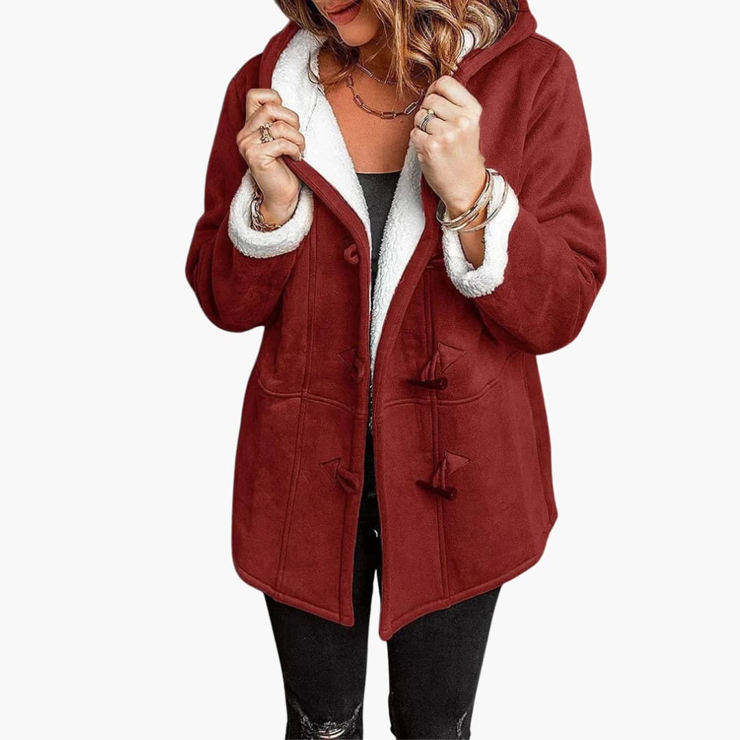 Damen jacke mit Kapuze und Knebelverschluss