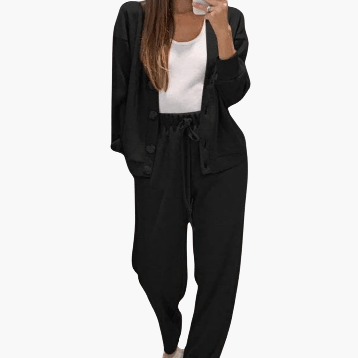 Luxuriöses Relaxed Fit Lounge-Set für Damen - SchmiedeMode