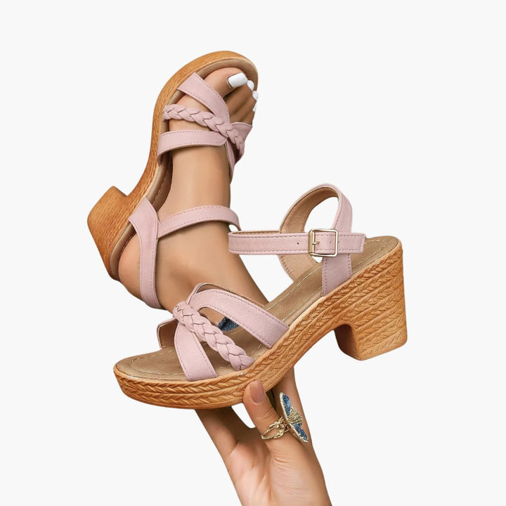 Sandalen Damen - Orthopädische Keilsandalen mit Fußbett