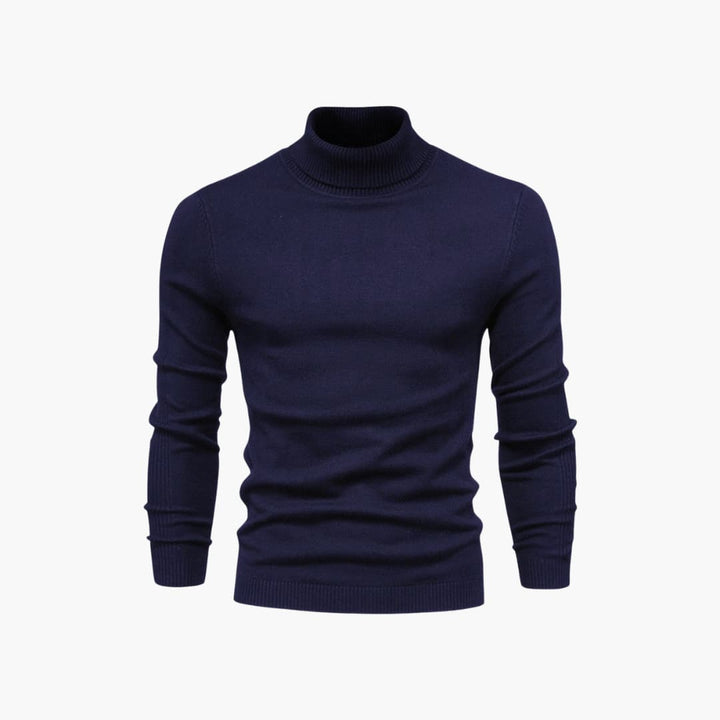 Herren pullover mit Rollkragen und langen Ärmeln