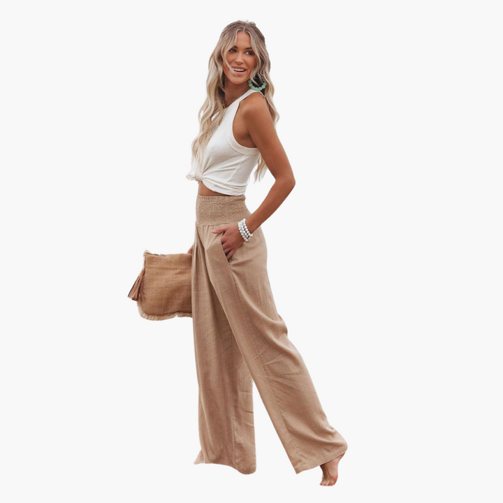 Palazzo Hose für Damen – Weite, bequeme Sommerhose