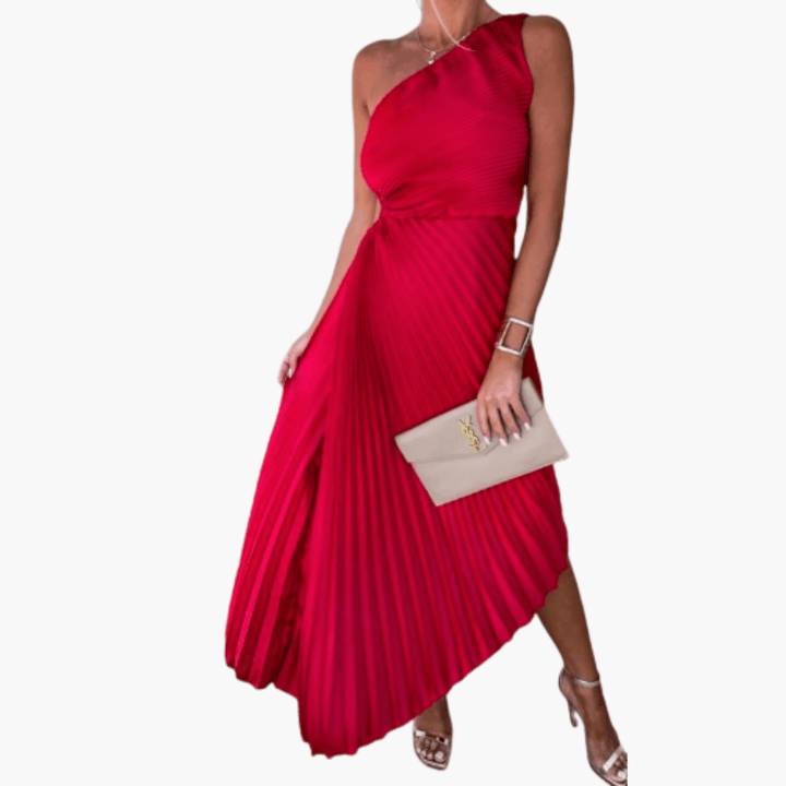 Elegantes One Shoulder Cocktailkleid für Frauen - SchmiedeMode