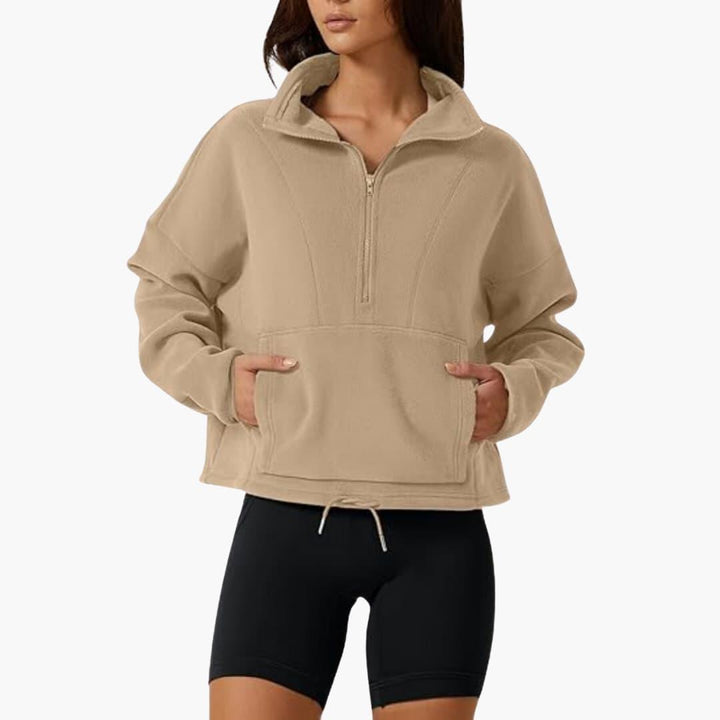 Warmes Polarfleece-Sweatshirt für Damen - SchmiedeMode