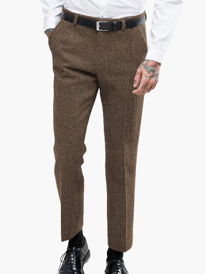 Stilvolle Vintage-Tweedhose für Herren - SchmiedeMode